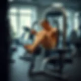 Leg Curl Machine for Hamstring Focus Leg curl machine demonstrating proper leg positioning