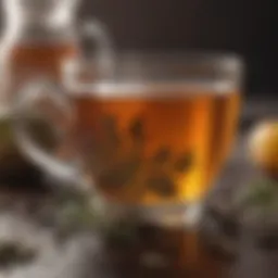 Soothing herbal tea for throat relief