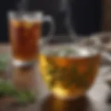 Soothing herbal tea for throat relief