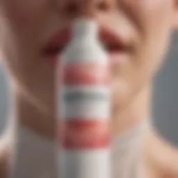 A close-up of a topical cream tube designed for cold sore relief.
