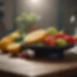 Fresh fruits and vegetables on a table