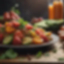 A vibrant assortment of nutrient-rich foods.