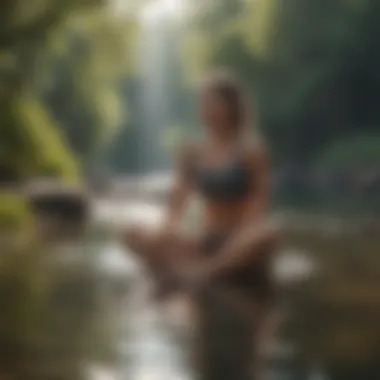 Mindfulness and Well-Being A serene outdoor setting that promotes mindfulness and relaxation, ideal for a balanced lifestyle.