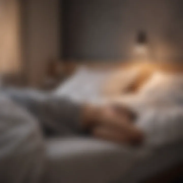 A cozy bedroom setting promoting restful sleep.