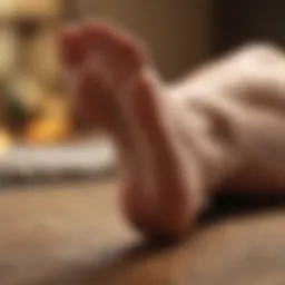Collection of natural remedies for foot blister treatment