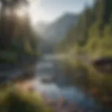 A serene landscape showcasing tranquility and peace