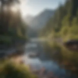 A serene landscape showcasing tranquility and peace