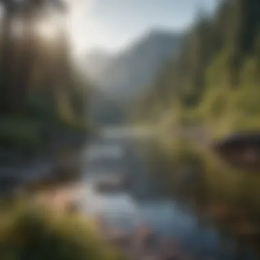 A serene landscape showcasing tranquility and peace