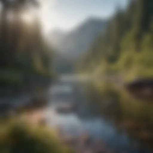 A serene landscape showcasing tranquility and peace