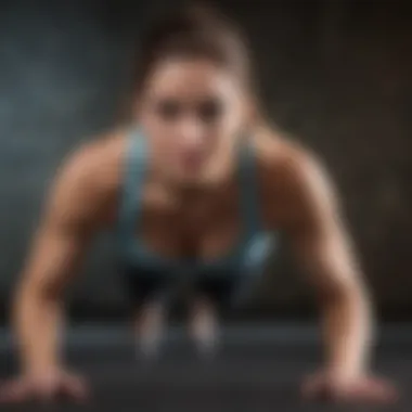 Dynamic Push-Ups for Arm Engagement A dynamic push-up variation focusing on upper arm engagement for improved strength.