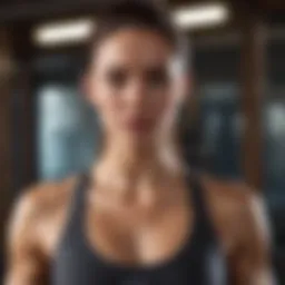 Dynamic workout showcasing upper body toning
