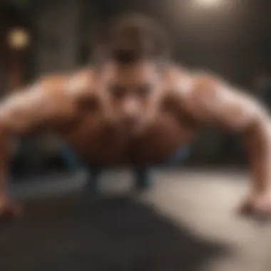 Mastering Push-Up Form for Optimal Results Illustration of a perfect push-up form highlighting body alignment