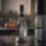 SodaStream device showcasing carbonation process