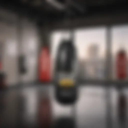 Overview of various Everlast punch bags showcased in an athletic environment