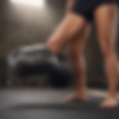 Individual engaging in straight leg raises for quad reinforcement