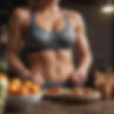 Balanced meal promoting a healthy lifestyle
