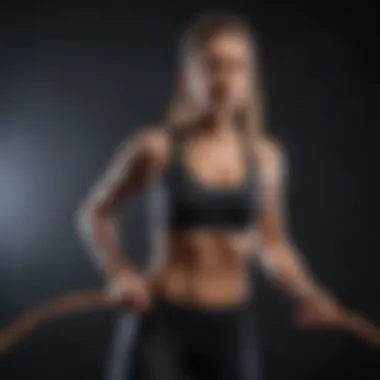 Resistance Band Workout in Action Woman performing resistance band exercises