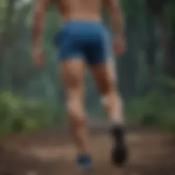 Comfortable fit of running shorts in motion