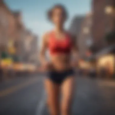 Diverse Apps for Running Enthusiasts Multiple app logos for running distance tracking arranged artistically