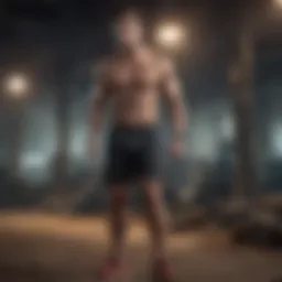 High-performance running shorts showcasing built-in compression technology