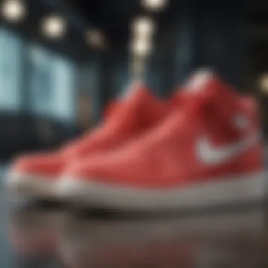 Diverse range of stylish sneakers displayed
