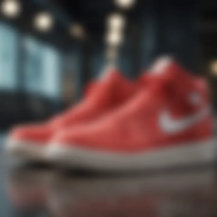 Diverse range of stylish sneakers displayed