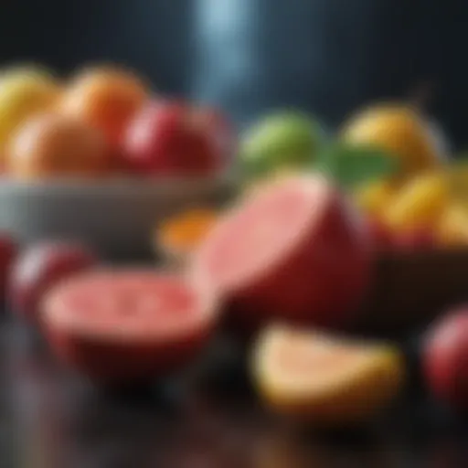A vibrant selection of fresh fruits showcasing their natural colors and textures
