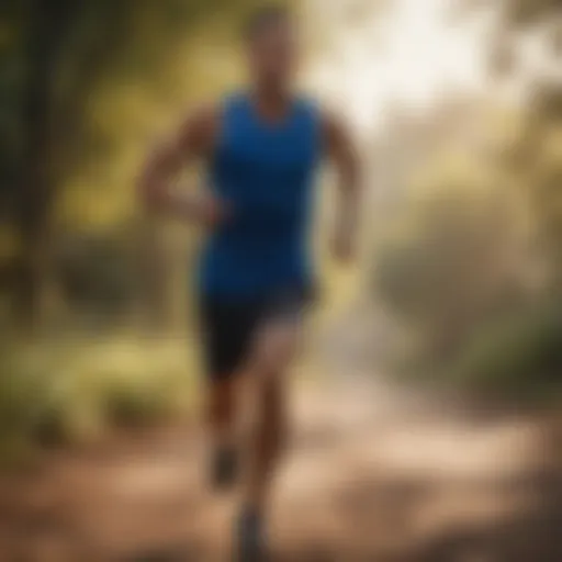 Dynamic athlete engaging in high-intensity running