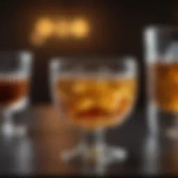 A vibrant selection of low sugar alcohol drinks in stylish glassware