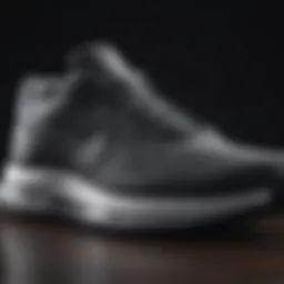 Close-up view of Nike's extra wide shoe technology showcasing the cushioning and support features.
