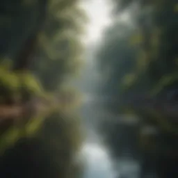 A serene landscape showcasing nature's tranquility