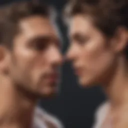 Conceptual illustration of psychological factors affecting intimacy