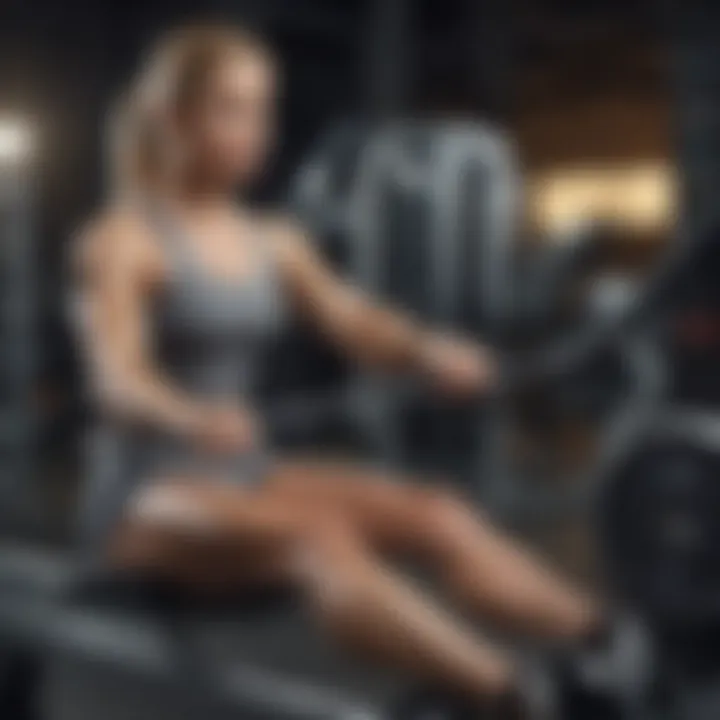 Illustration of proper rowing technique on a machine