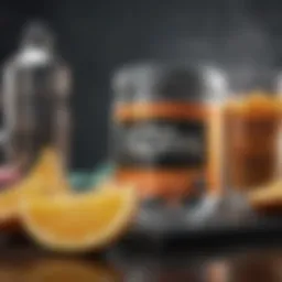 Nutritional components of Slim Fast in a clear presentation