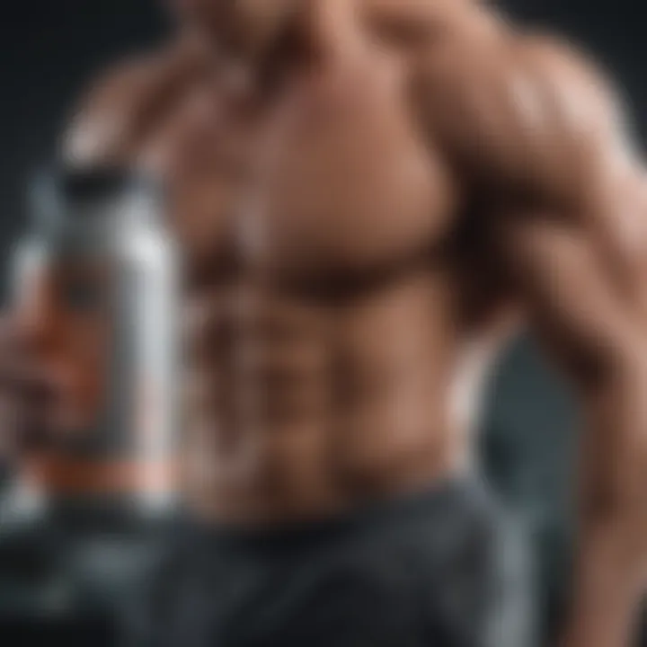 Illustration of muscle recovery with BCAAs