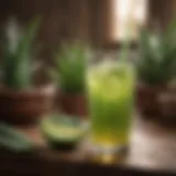 Nutritional profile of aloe juice with essential vitamins and minerals