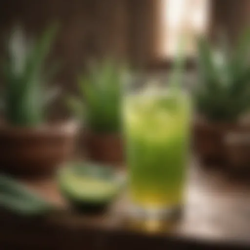 Nutritional profile of aloe juice with essential vitamins and minerals