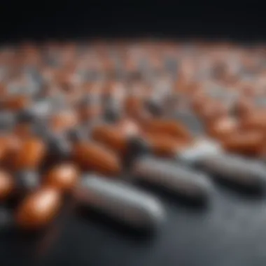 Diverse Forms of Multivitamins Close-up of multivitamin tablets and capsules