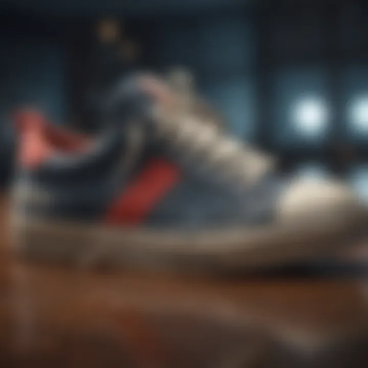 A well-maintained pair of sneakers showcasing care techniques