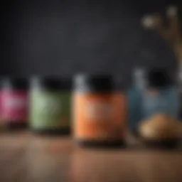 Selection of premium low-carb protein powders in vibrant packaging
