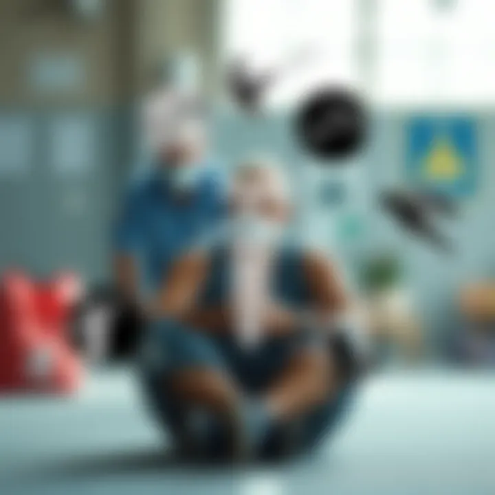 The Role of Health Issues in Chronic Fatigue Symbols of medical conditions depicted artistically to signify health issues