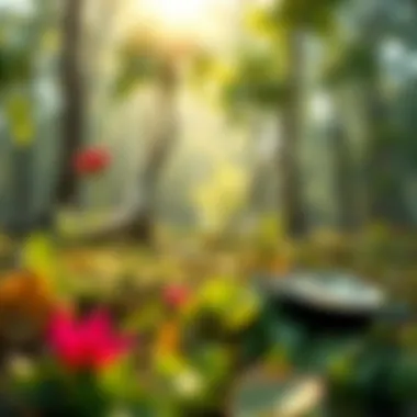 Finding Peace in Nature A serene environment with nature elements promoting relaxation and mental clarity