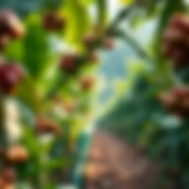 Origins of Coffee: A Journey to the Beans A serene coffee bean plantation illustrating the origins of coffee