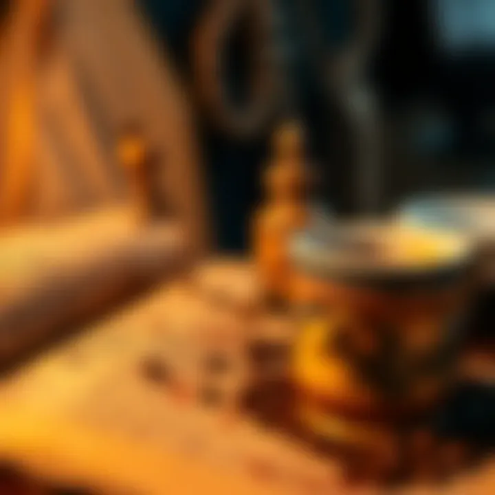 An ancient manuscript depicting historical practices of coffee use