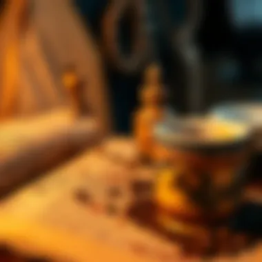 Historical Perspectives on Coffee Usage An ancient manuscript depicting historical practices of coffee use