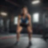 A trainer demonstrating an exercise technique