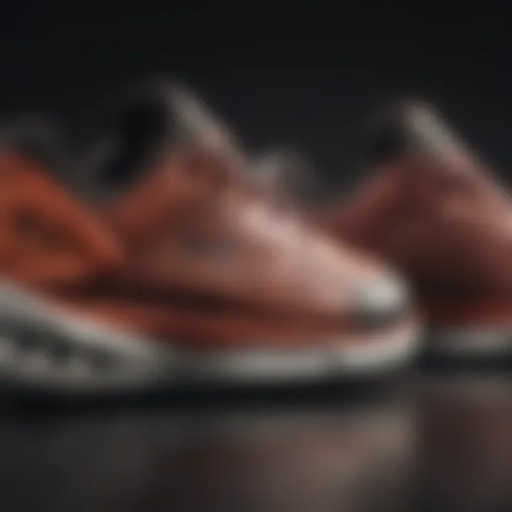 Close-up of the durable materials used in Under Armour shoes