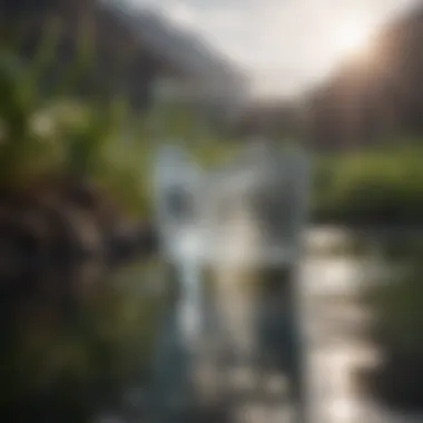 Hydration and Fasting A serene water landscape symbolizing hydration and fasting