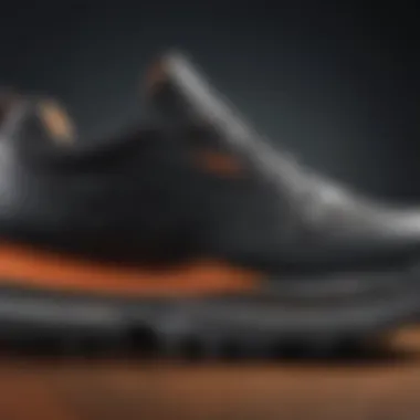 Close-up of a zero drop athletic shoe showcasing its unique sole design