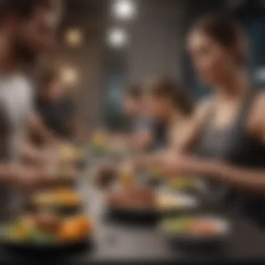 Community Learning and Support Group of individuals participating in a nutrition workshop